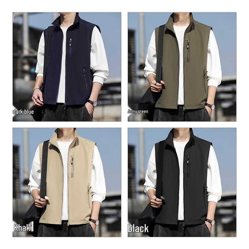 EASTERN CAMEL Men's Multi-Pocket Outdoor Utility Vest