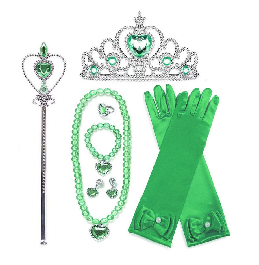 Tiana & Tinkerbell Green Cosplay Jewelry Set
