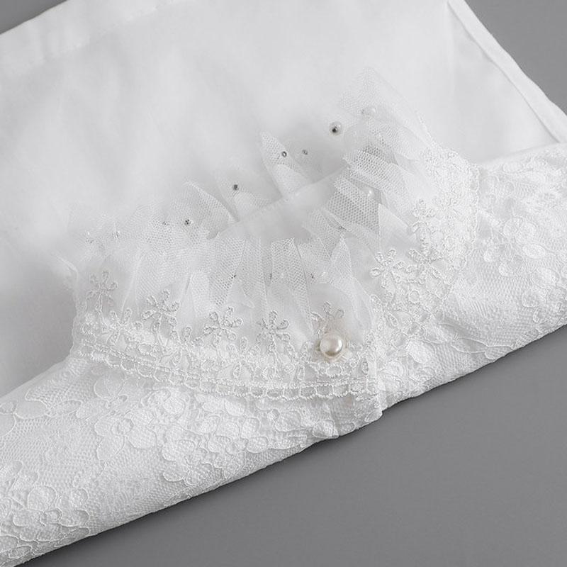 Perfect Match Embroidery Fake Collar Women Lace Detachable Lapel Collar Shirt Top Tie White Ruffles False Collar Woman Removable False Blouse
