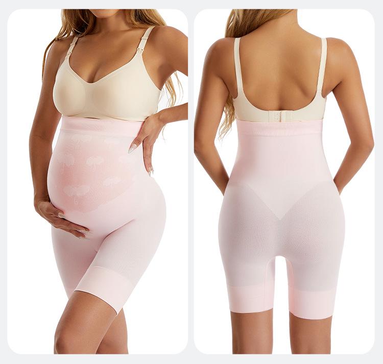 Umstands-High-Waist-Bauchstütz- & Postpartale Form-Leggings