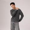 Levi's Men's Carmel Cable Crew Sweater Phantom Black 0058W-0002