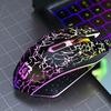 Cool Bluetooth 2.4G Wireless Mouse Dual-mode RGB Laptop Wireless Mouse Colorful Lights Silent Rechargeable Mouse Laptop