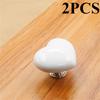 10pcs/2pcs Colorful Heart Shaped Toilet Press Button Water Tank Push Switch Nail Art Assistant Cabinet Door Drawer Handle