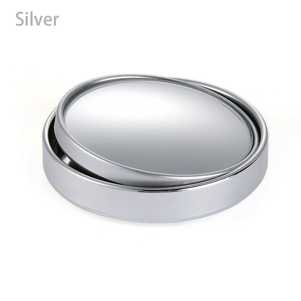 

Vehicle Auto Small Round Mirror RearView Blindspot Side Mirror серебряный