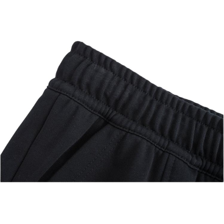 Anta Comfortable Solid Color Mid-Rise Knit Jogger Pants Men Bottoms Black 152428308-1