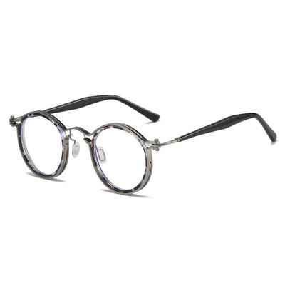 Hochwertiger Retro-Rundbrillenrahmen Japanische Handarbeit Titan Ultraleicht Herrenbrille Damenbrille Acetat Koreanische Mode