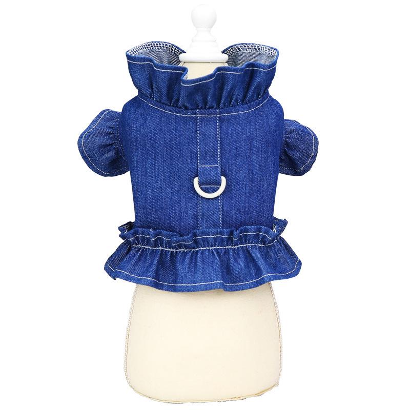 Denim Harness Vest for Small Dogs and Cats - Spring & Autumn Style