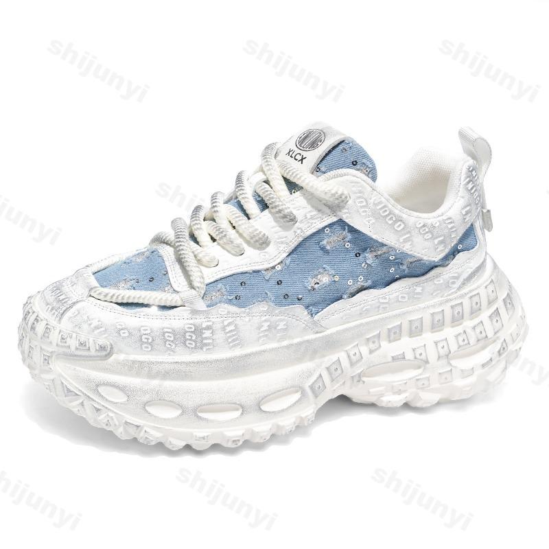 Fashion Niche Designed Casual Thick Soled Men's Shoes 2025 Autumn Low Top Comfortable Versatile Fashion Trend Non Slip Platform sneakers