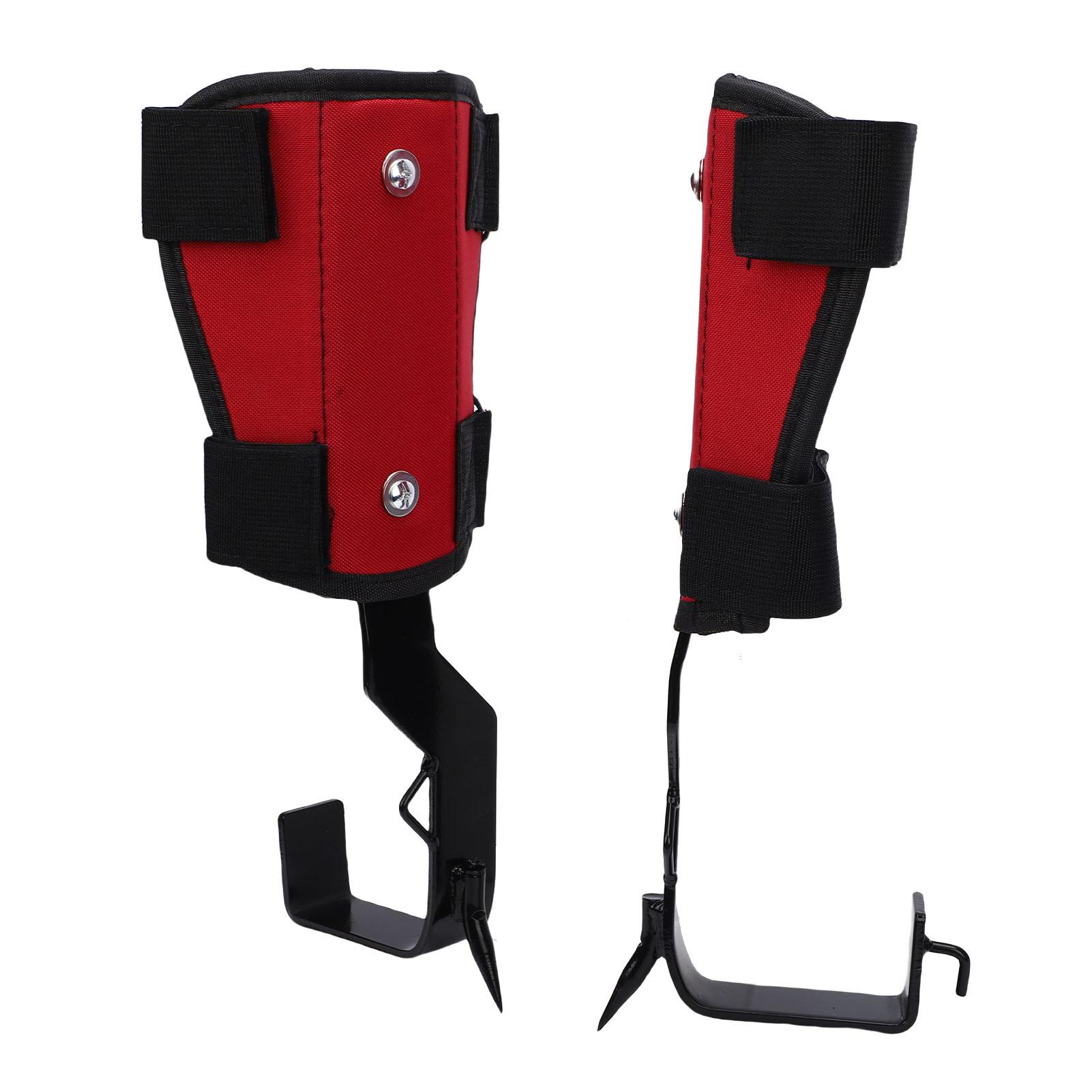 

Tree Climbing Spikes Stainless Steel Claws Widened Pedal Outdoor Climbing Gear Kit for Fruit Picking Branch Trimming