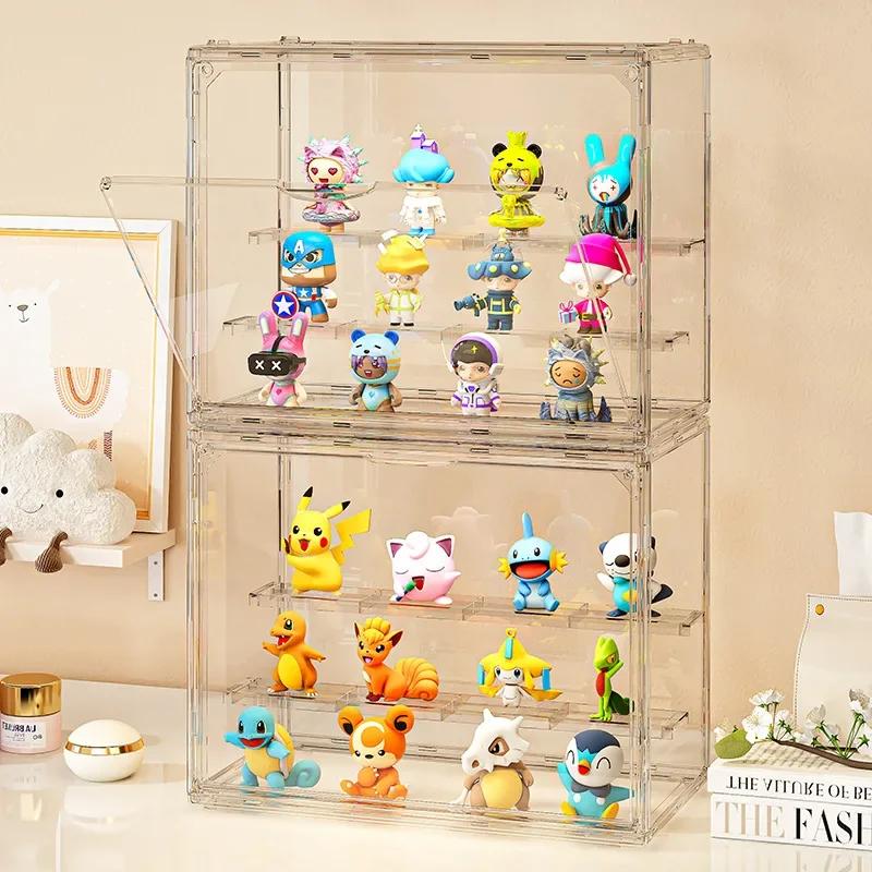 1Pc Acrylic Organizer for Collectible Figure and Blind Box Toy Large-Capacity High Definition Transparent Miniature Display Case