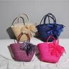2025 Simple Straw Bag: Women's Pastoral Ins-Style Handbag for Beach Vacations