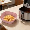 Silicone Air Fryer Tray Reusable Base Mat for 3 to 5LB Air Fryers Heat Resistant Non-Stick Tray Replacement of Parchment Paper