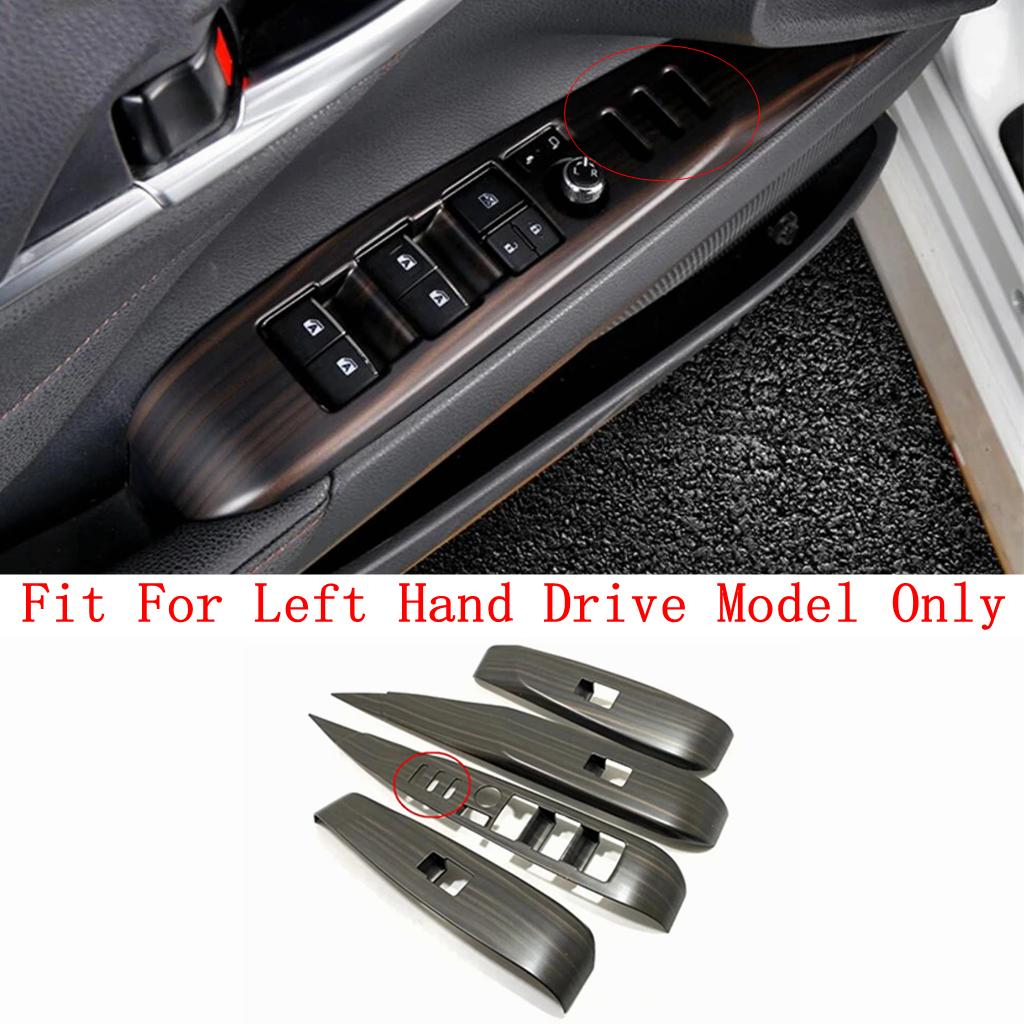 Car Inner Door Window Glass Lift Rise Switch Panel Frame Decoration Cover Trim For Toyota Camry 2018 - 2025 Interior Accessories