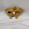 Hip Hop Gladiator Style Rapper Mask – Gold Metallic Costume Face Mask