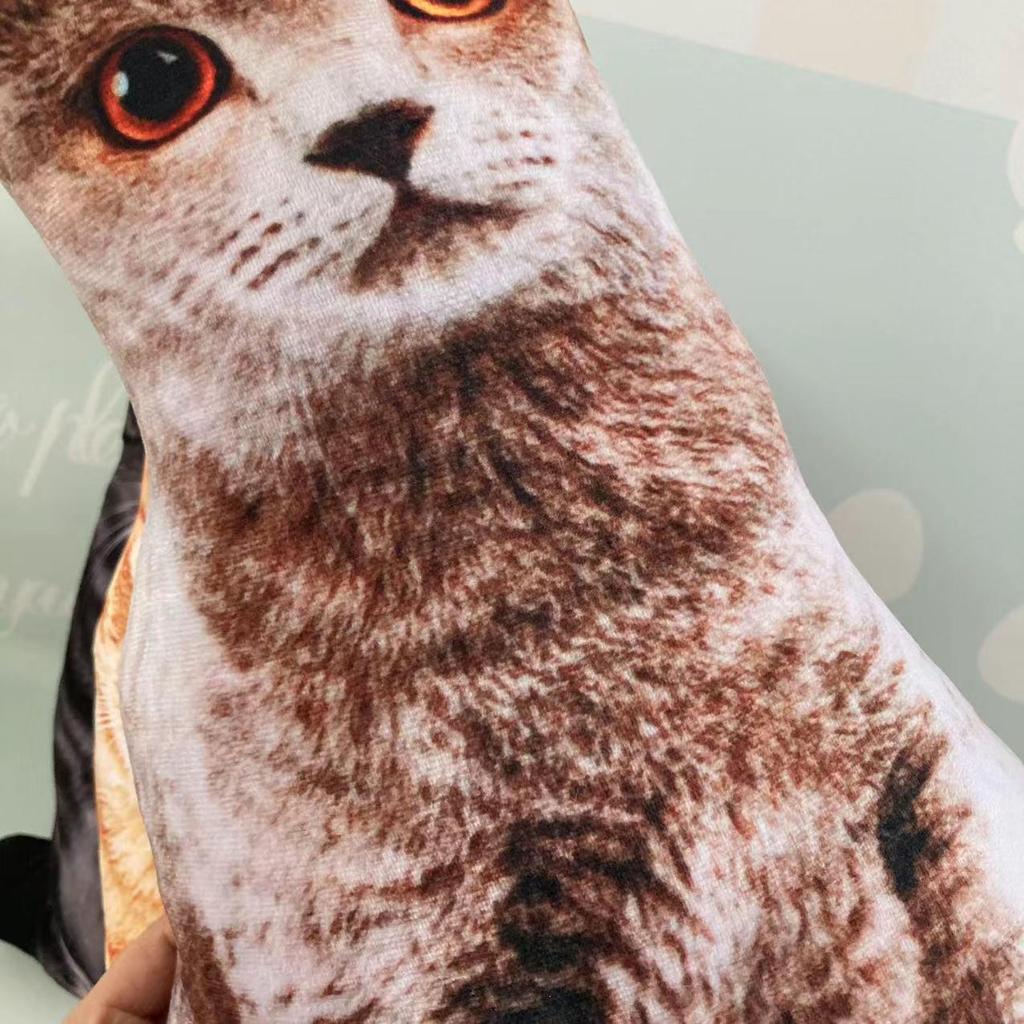 3D Tiger Pattern Cat Doll Pillow - Creative Cat Star Birthday Gift