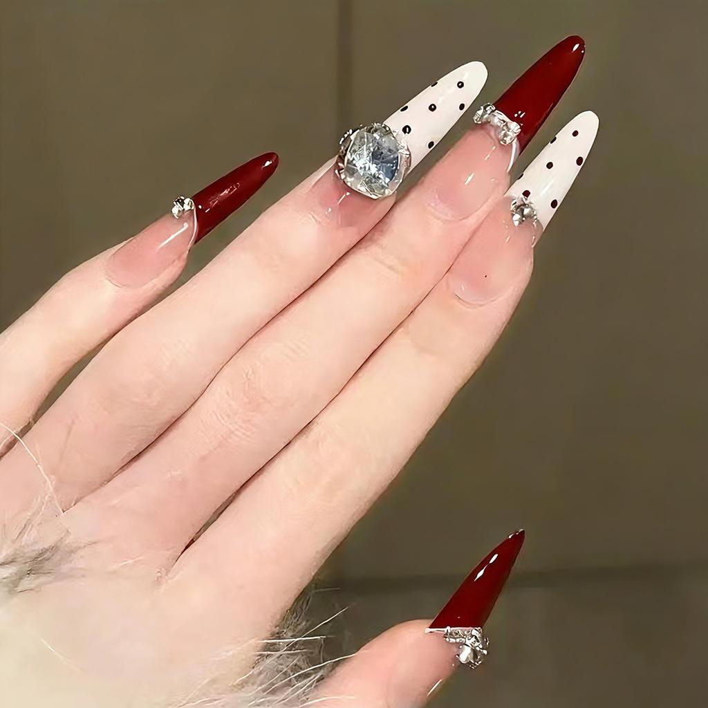 Wearable Sweet Cute High-End Handmade Nail Art Tips False Nails