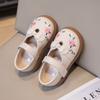 Fashion Girls' Shoes Spring New Kids Embroidered Leather Shoe Soft Soled Girls Casual Shoes Anti Slip Child Performance Shoe