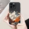 Creative snow mountain pattern phone case suitable for iPhone17 16 15 14 13 12 11Pro/Max/Plus anti drop and shockproof backcover