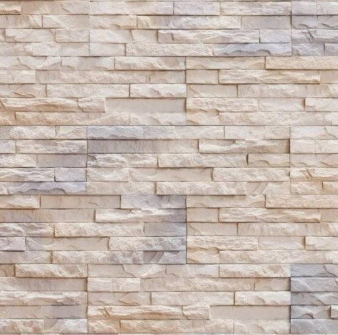 Płytka dekoracyjna gipsowa ścienna 38,5x13cm 0,4m2 Beżowa imitująca kamień