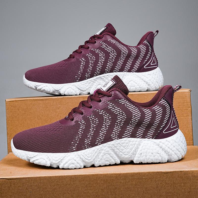 

Spring and Autumn Men s Shoes Mesh Breathable Sneakers Women s Walking Casual Travel Shoes Lightweight Flying Weaving Student Running Shoes 45