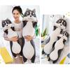 Throw Pillow Cute Cartoon Long Husky Shaped Doll Toy Plush Toy Sleeping Decorative Gift