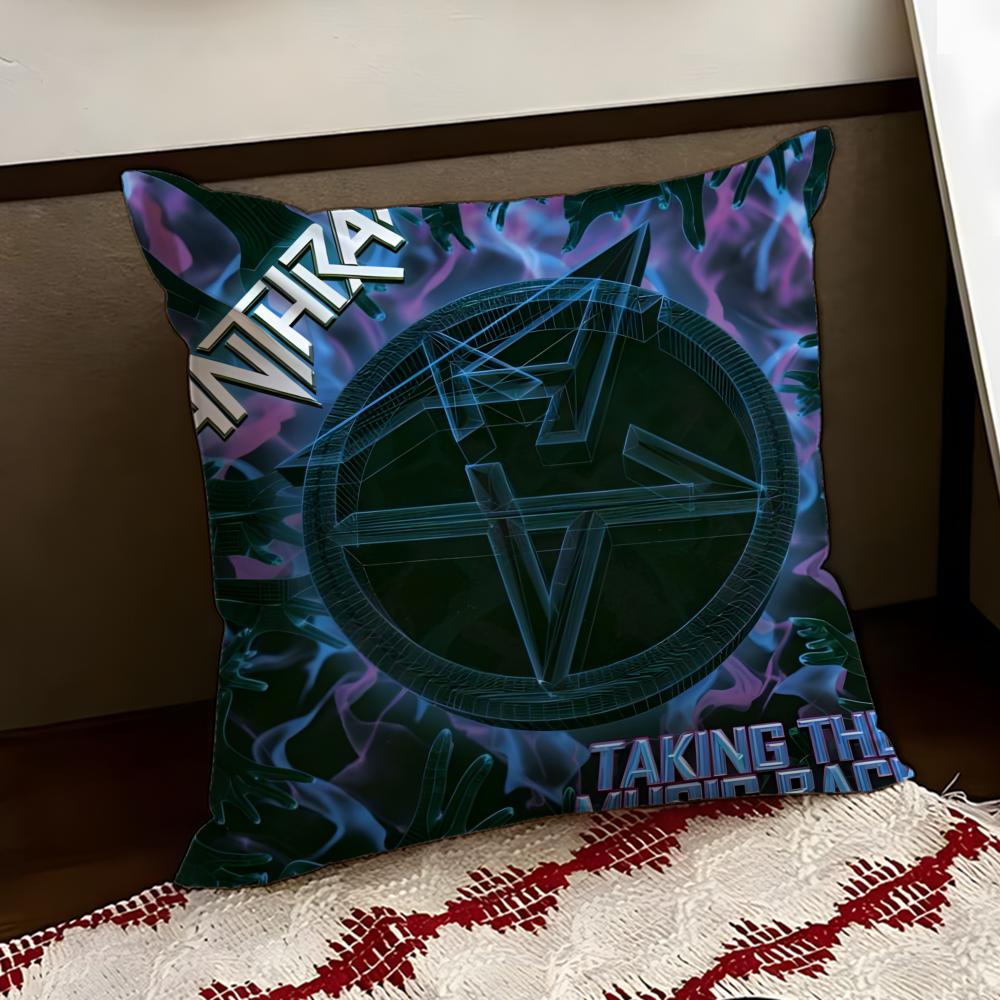 AAnthrax Band Cushion Cover Reversible Soft Durable Pillow Cover Home Car MultiScene Use for Daily Comfort