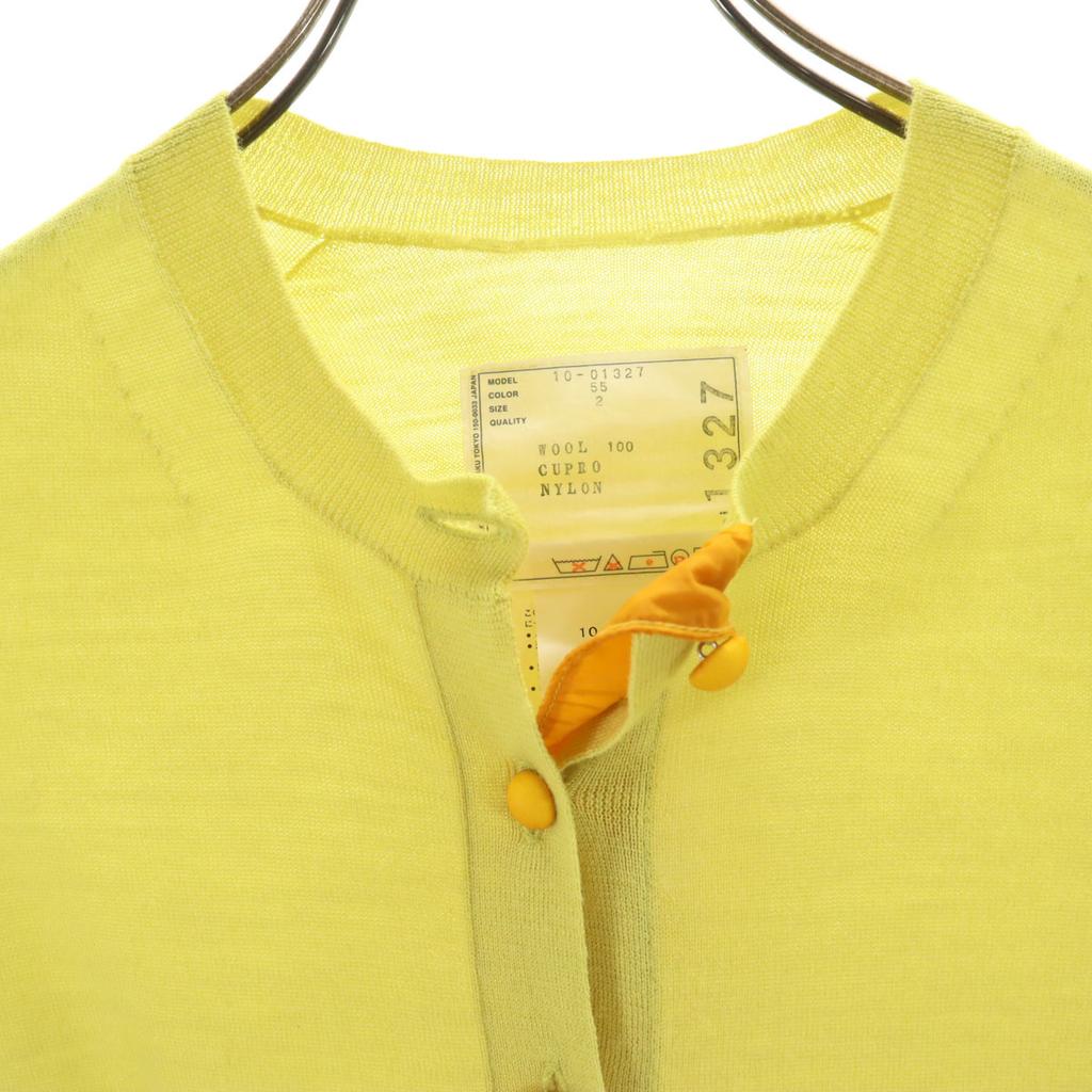 Sacai Long sleeve knit cardigan 2 lime Women Used
