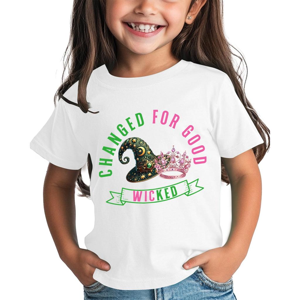 Kinder T-Shirt Jungen Mädchen Bedruckt Farbe Kurzarm Lockerer Schnitt Pullover Tops