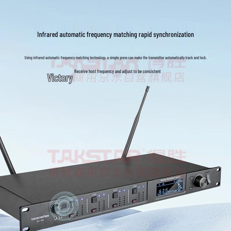 TAKSTAR XC-4R 4-Channel Wireless Lavalier Microphone System