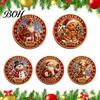 Christmas Decorative Desktop Items 2026 Coin, Holiday Commemorative Keepsake with Embossed Elk And Snowman Keepsakes Santa/Gingerbread Man/Snowman/Elk