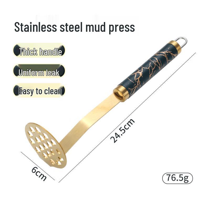 OJW Baby Food Stainless Steel Potato Masher & Wave Cutter Set