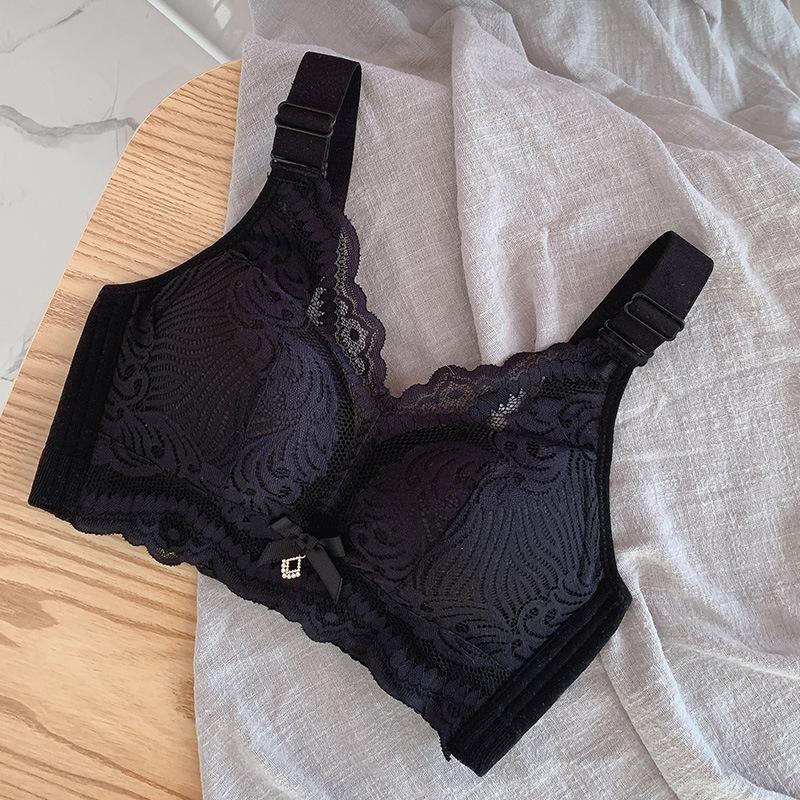 Underwear Thin Anti Sagging Thin Bra Thick Cup Gathering Bra