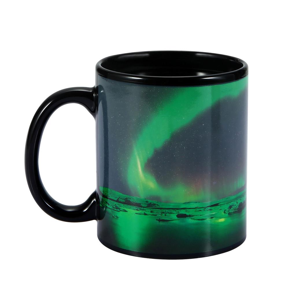 Northern Lights Valentine'S Day Ceramic Coffee Mark Cup Color Changing Cup Water Aurora Borealis