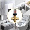 Solid Brass Thermostatic Mixing Valve Hot and Cold Control 3Way Temperature Control Valve General-purpose Pressure Balance