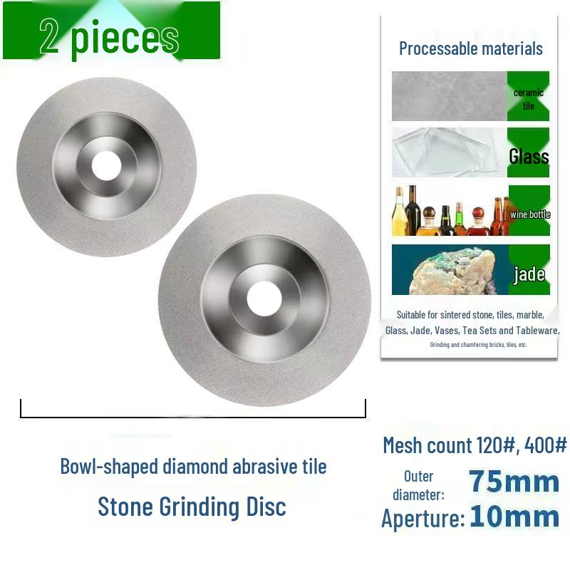 Mini 76mm (3") Angle Grinder Blade: Metal Grinding & Polishing Disc, Cutting Wheel 10mm Arbor.