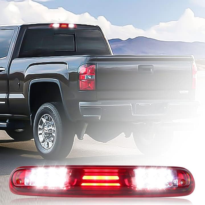 Fit For 2007 2008 2009 2010 2011 2012 2013 Chevy Silverado/GMC Sierra 1500 2500 3500 HD Rear Roof Center LED Third 3Rd Brake Cargo Light Assembly
