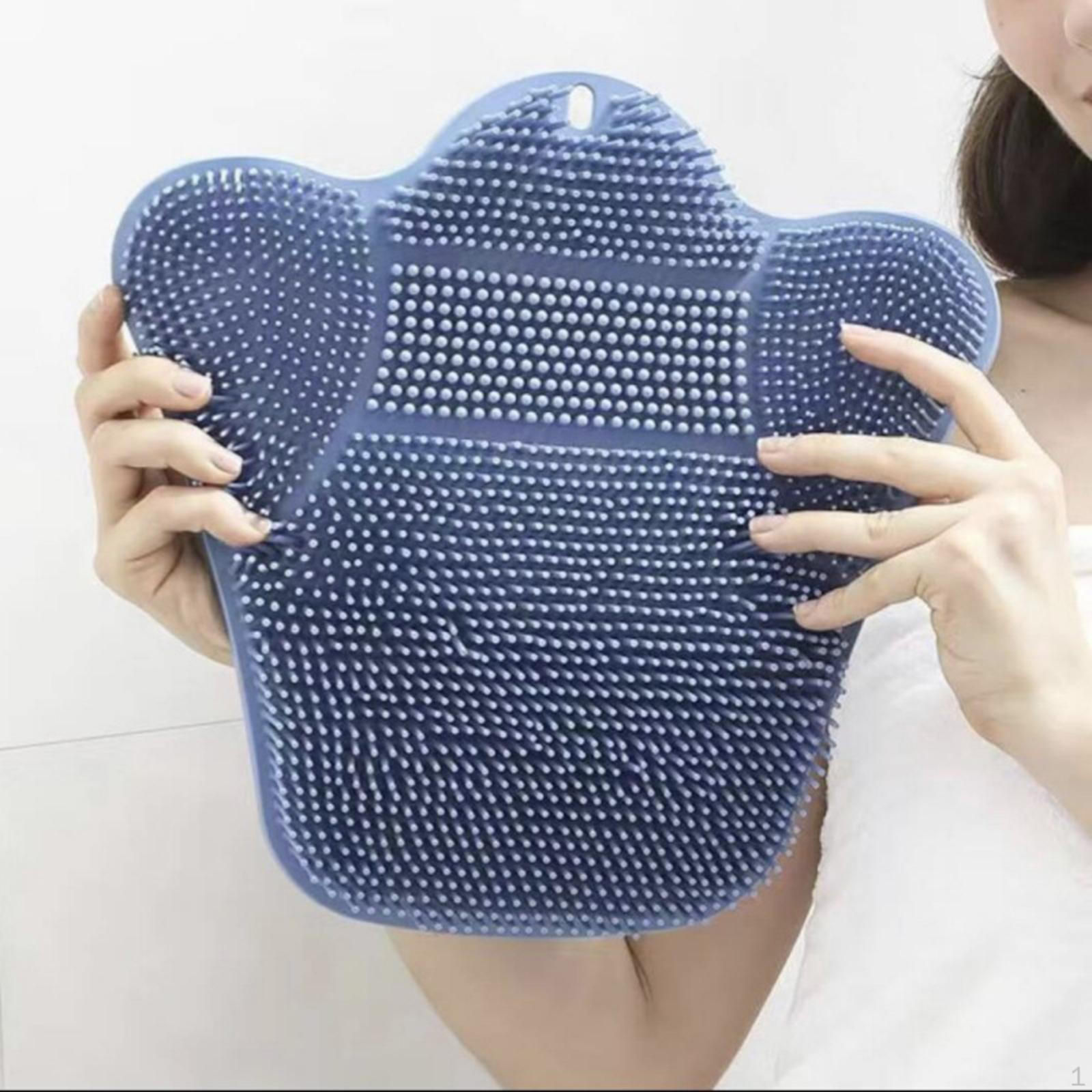 

Скребок для спины для ног, стиральная машина для душа, присоски, прочный удобный аксессуар, нескользящая ванна синий