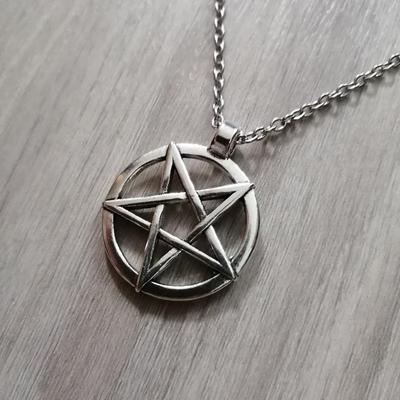 Pentagram Necklace Short Long Women Men Colar Gift Jewelry Choker for Women Men Gift