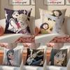 Fair Island Classical Sweater Pattern Pillow Case Anti-dustmite Pillowcase Invisible zipper silky short plush Sofa cushion cover