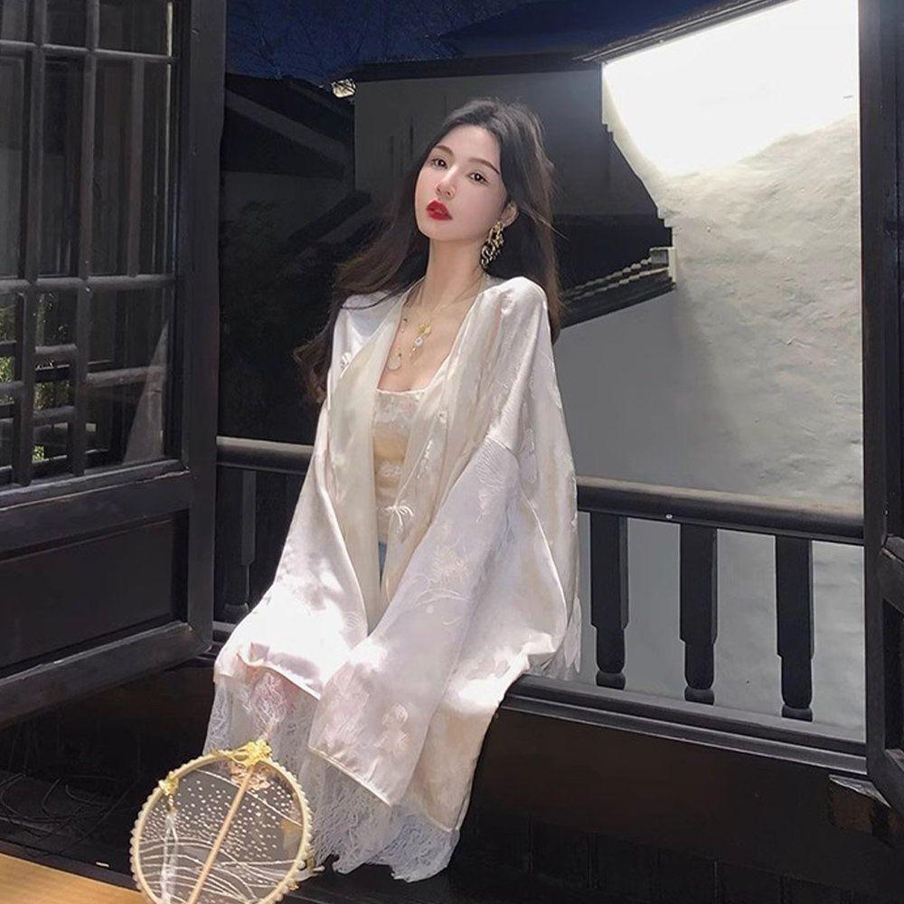 2026 new retro new Chinese style women s clothing lace jacquard top jacket women S