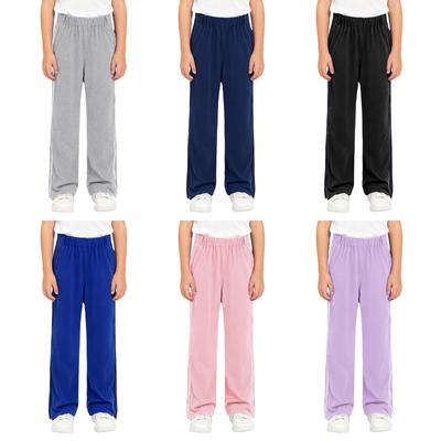 Unisex Kids Special Needs Adaptive Clothing Pants Elastic Waistband Sides Double Full Zippers Pockets Trousers