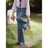Women's Slim Flared Blue Jeans