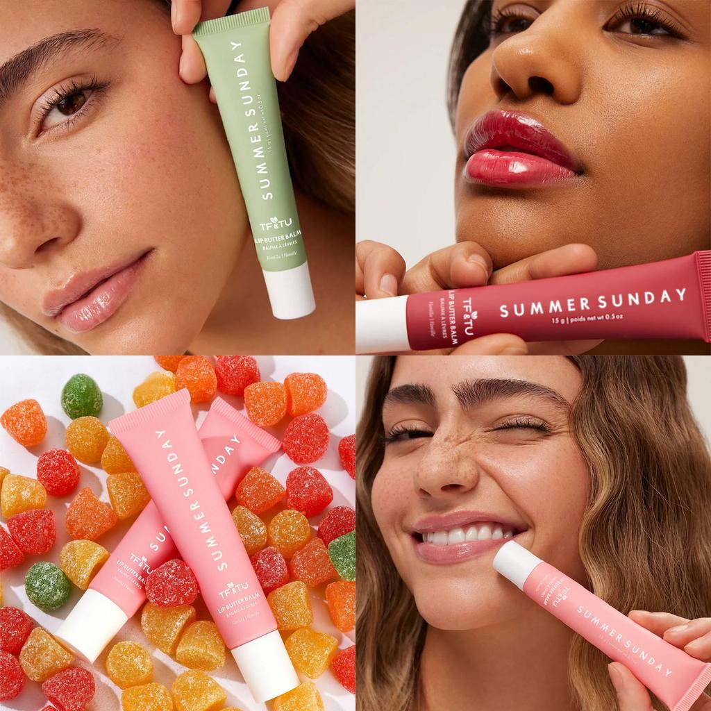 Bálsamo Labial Manteiga de Verão Luxuoso Summer Fridays Em Todas as Cores Para Lábios Macios e Hidratados