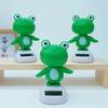 1-10 Stück Solarbetriebenes Auto-Armaturenbrett Ornament Niedliches Tier Frosch Wackelkopffigur Spielzeug Dekoration Geschenk für Innenausstattung Auto Tisch