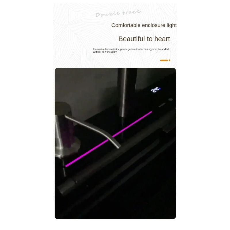 304 New Digital Display Waterfall Sink Stainless Steel Kitchen Sink With Smartphone Holder Embossed Large Single Slot Wash Basin