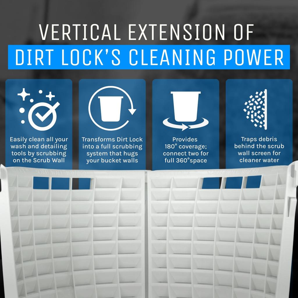 Detail Guardz Scrub Wall 180 Prevents Separates Sand and White Attachment, Scratches, Stones, (DG-DL-SW180-WHT)