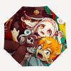 1pc "Haikyuu!!" Anime Characters Umbrella, Automatic Opening & Closing, Portable 3-Fold Design with Iron Frame, Outdoor for Fans, Travelers, Daily Use