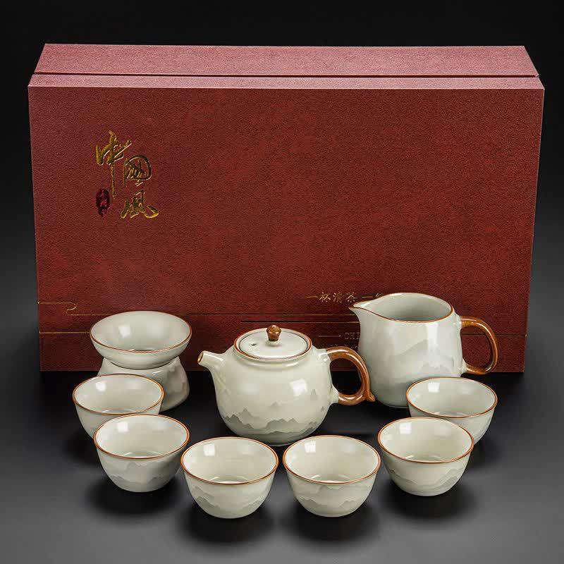 2026 Ru Kiln Ceramic Kung Fu Tea Set
