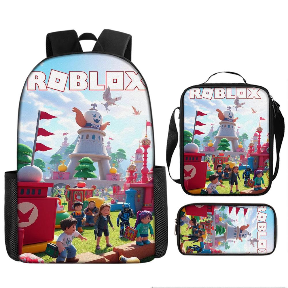 Robles Backpack Three-Piece Children'S Cartoon Backpack Large Capacity School Bag