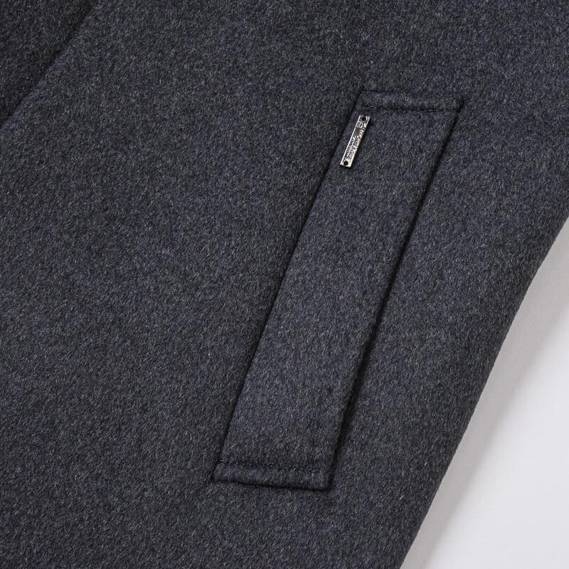 MONTAGUT Men's Wool Blend Business Casual Overcoat